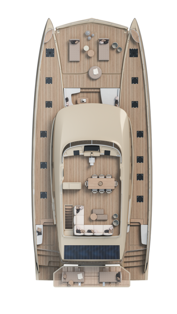Lagoon EIGHTY 3 flybridge layout